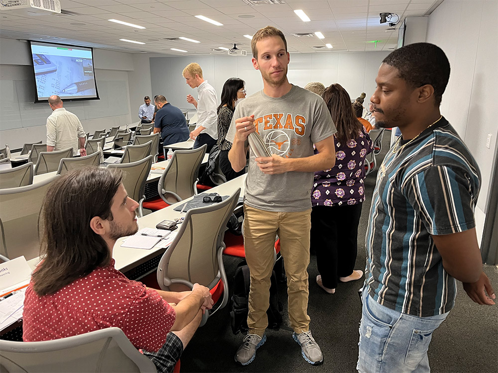 Students talking